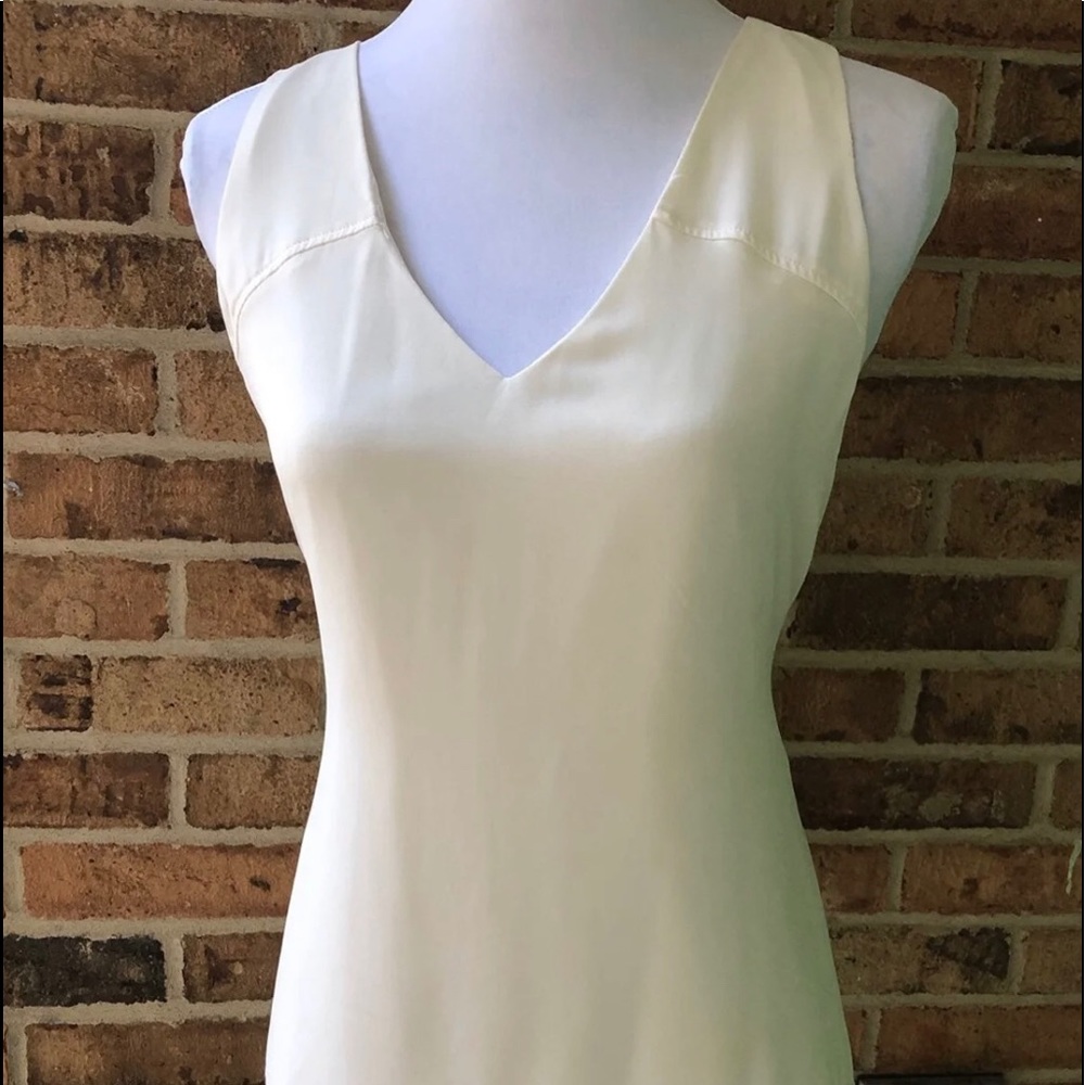 Banana Republic| Racerback top| off white